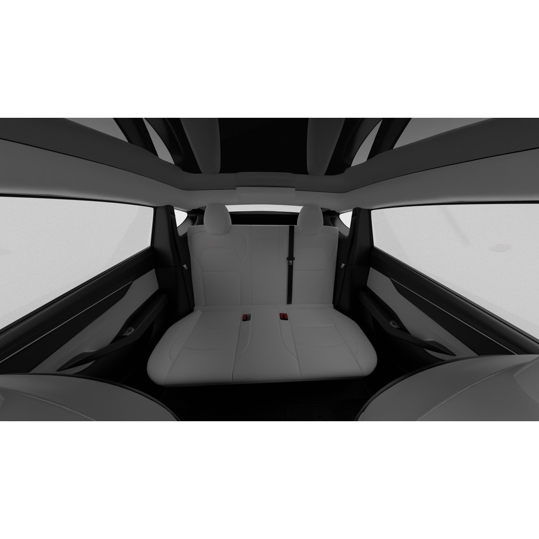 Tesla Model Y 3D Model – High Poly Rigged Asset, FBX, Blender - View 23