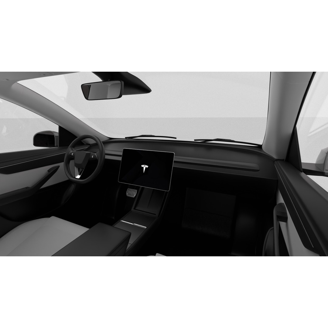 Tesla Model Y 3D Model – High Poly Rigged Asset, FBX, Blender - View 24