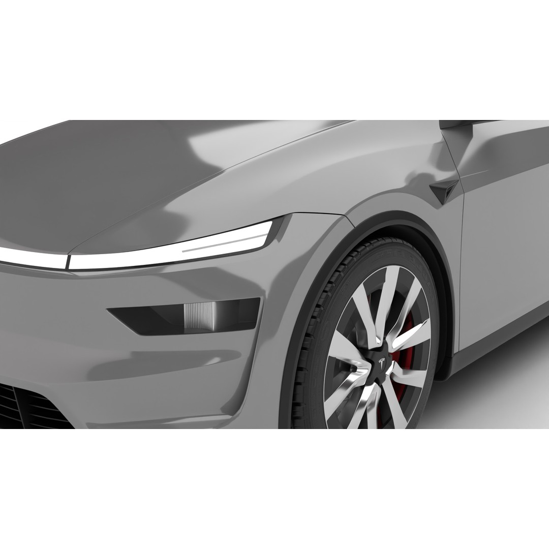 Tesla Model Y 3D Model – High Poly Rigged Asset, FBX, Blender - View 25