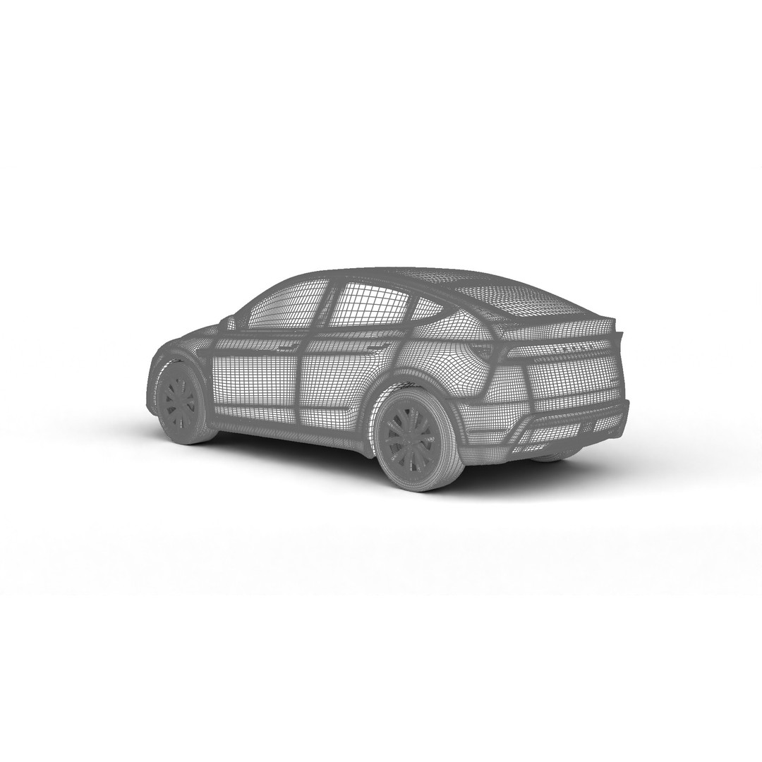 Tesla Model Y 3D Model – High Poly Rigged Asset, FBX, Blender - View 27