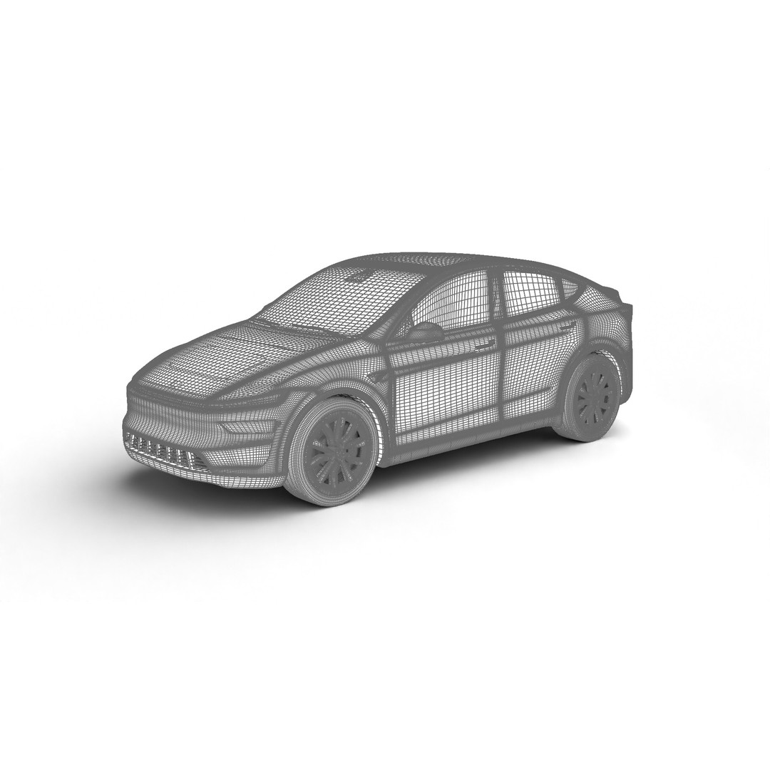 Tesla Model Y 3D Model – High Poly Rigged Asset, FBX, Blender - View 28