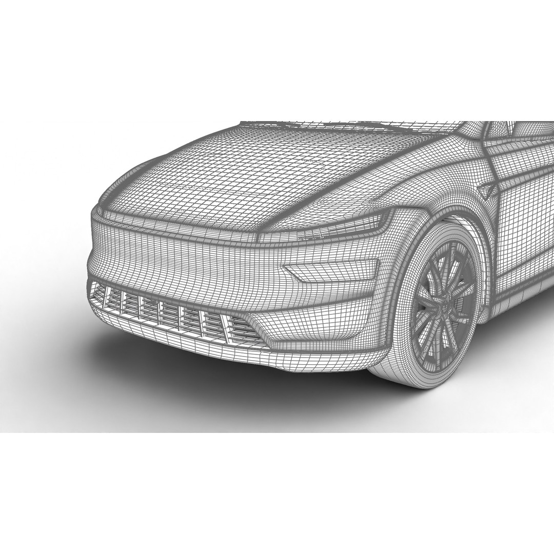 Tesla Model Y 3D Model – High Poly Rigged Asset, FBX, Blender - View 35