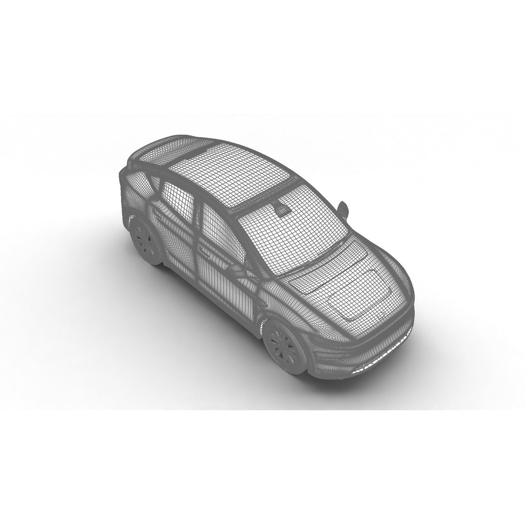 Tesla Model Y 3D Model – High Poly Rigged Asset, FBX, Blender - View 36