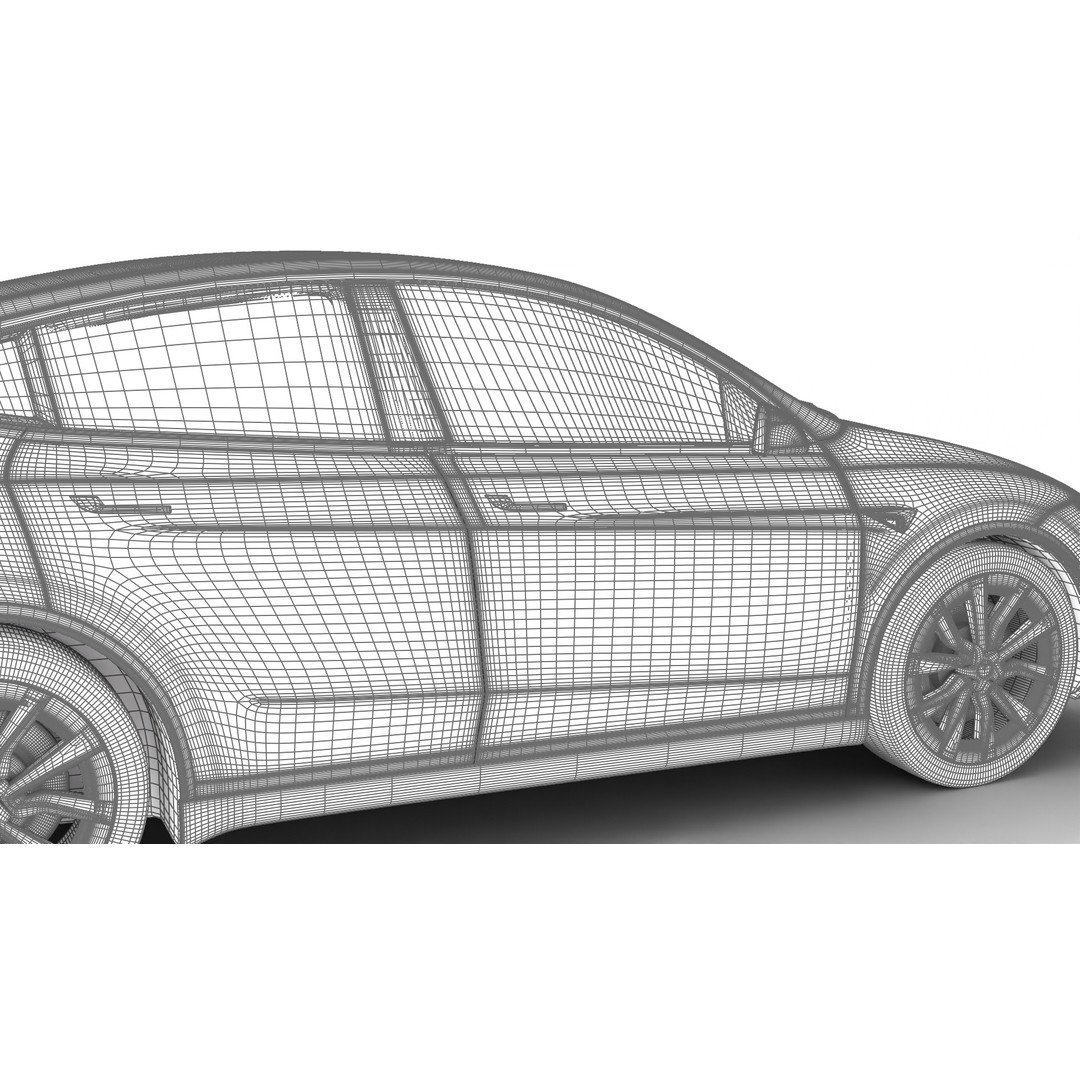 Tesla Model Y 3D Model – High Poly Rigged Asset, FBX, Blender - View 38