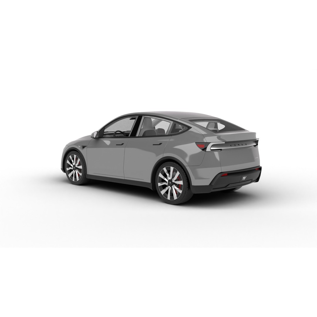 Tesla Model Y 3D Model – High Poly Rigged Asset, FBX, Blender - View 5