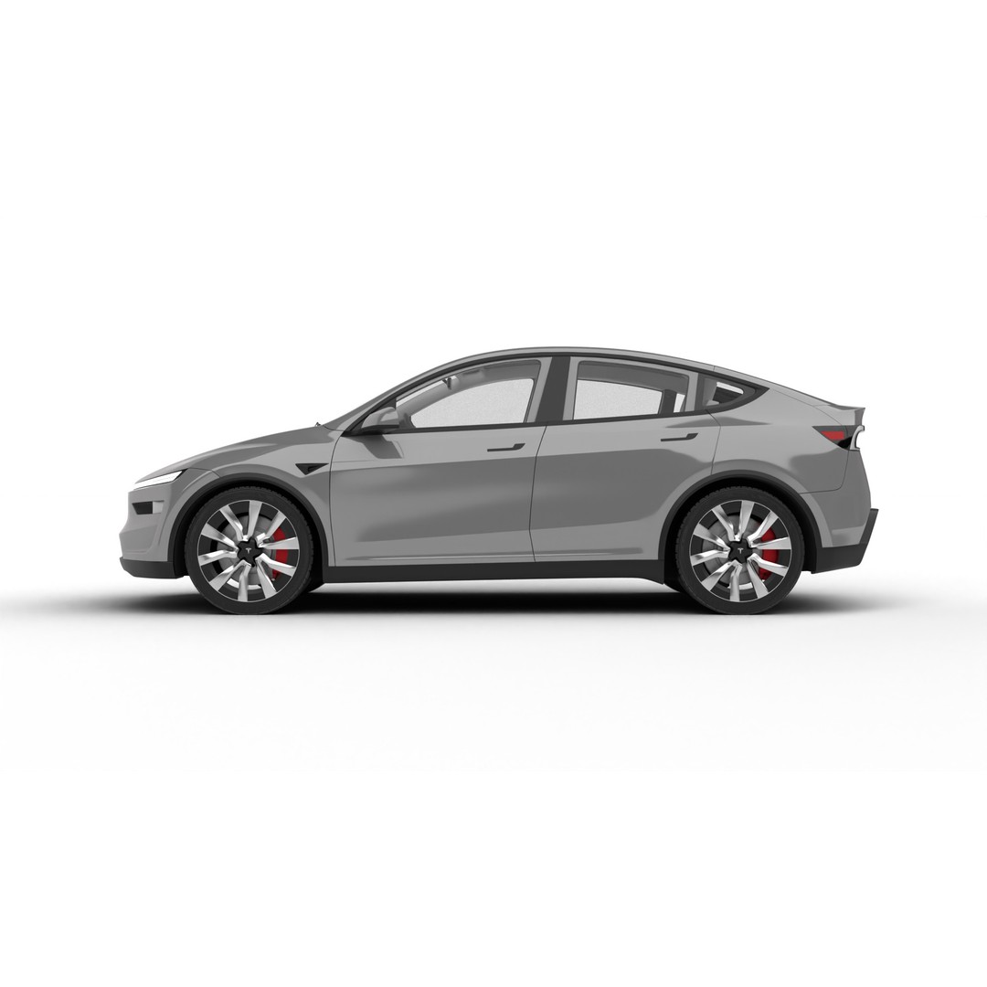 Tesla Model Y 3D Model – High Poly Rigged Asset, FBX, Blender - View 7
