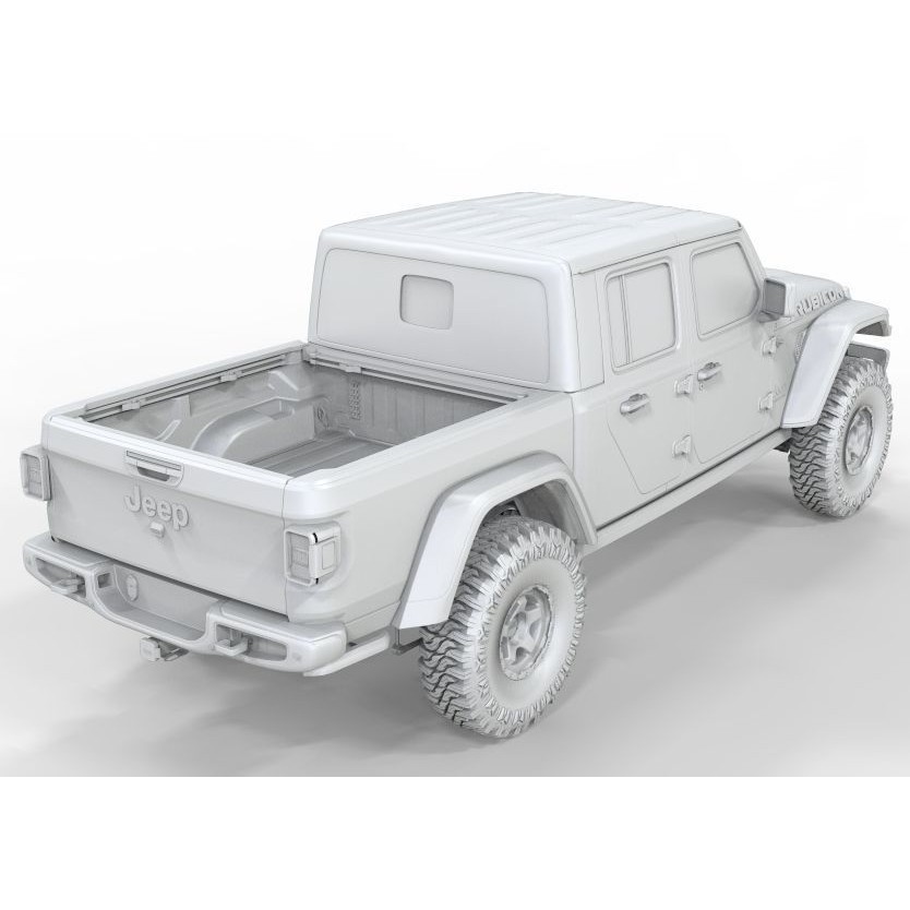 Jeep Gladiator 2021 Pro Edition 3D Model – High Poly Offroad Asset, FBX, OBJ, Blender