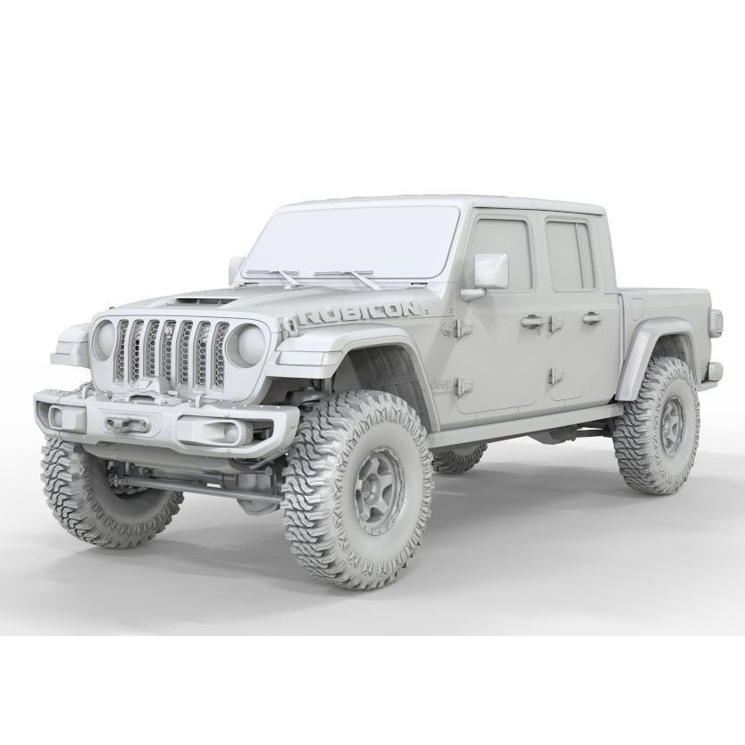 Jeep Gladiator 2021 Pro Edition 3D Model – High Poly Offroad Asset, FBX, OBJ, Blender - View 18