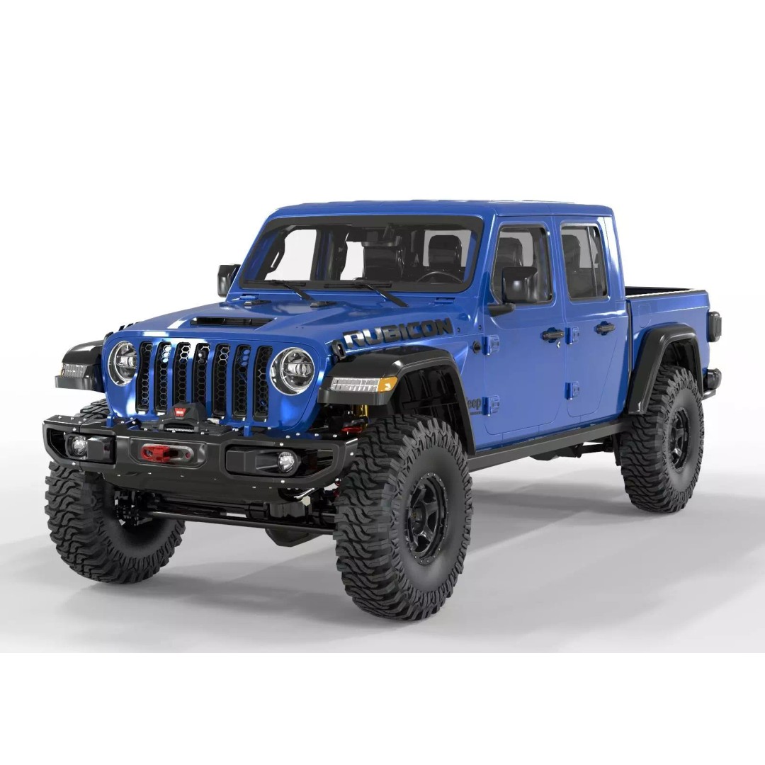 Jeep Gladiator 2021 Pro Edition 3D Model – High Poly Offroad Asset, FBX, OBJ, Blender - View 2