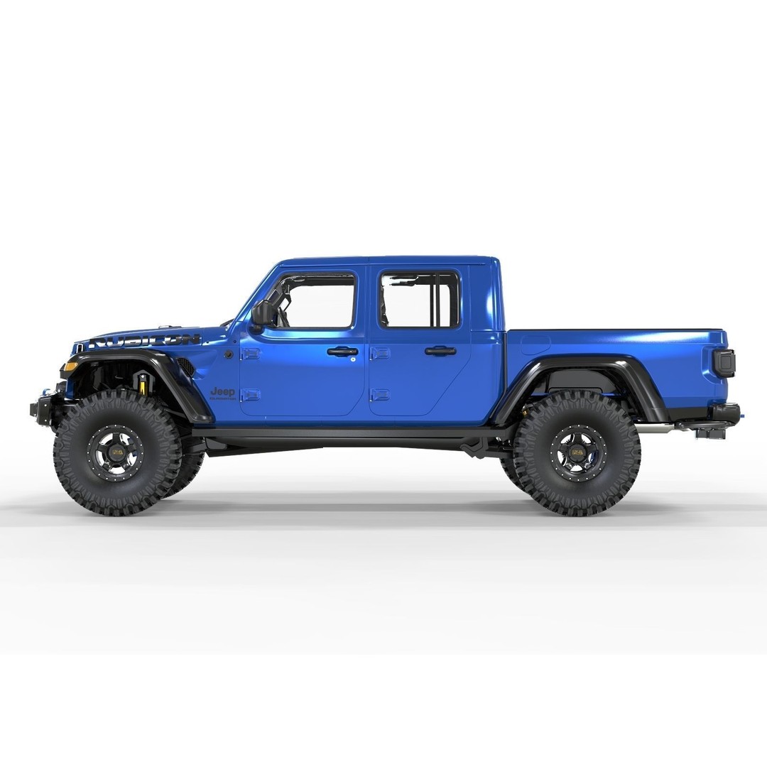 Jeep Gladiator 2021 Pro Edition 3D Model – High Poly Offroad Asset, FBX, OBJ, Blender - View 3