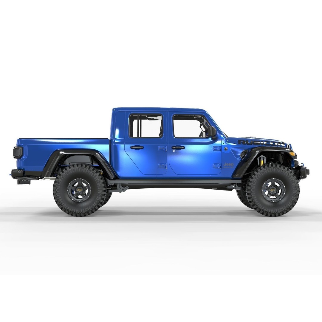 Jeep Gladiator 2021 Pro Edition 3D Model – High Poly Offroad Asset, FBX, OBJ, Blender - View 4