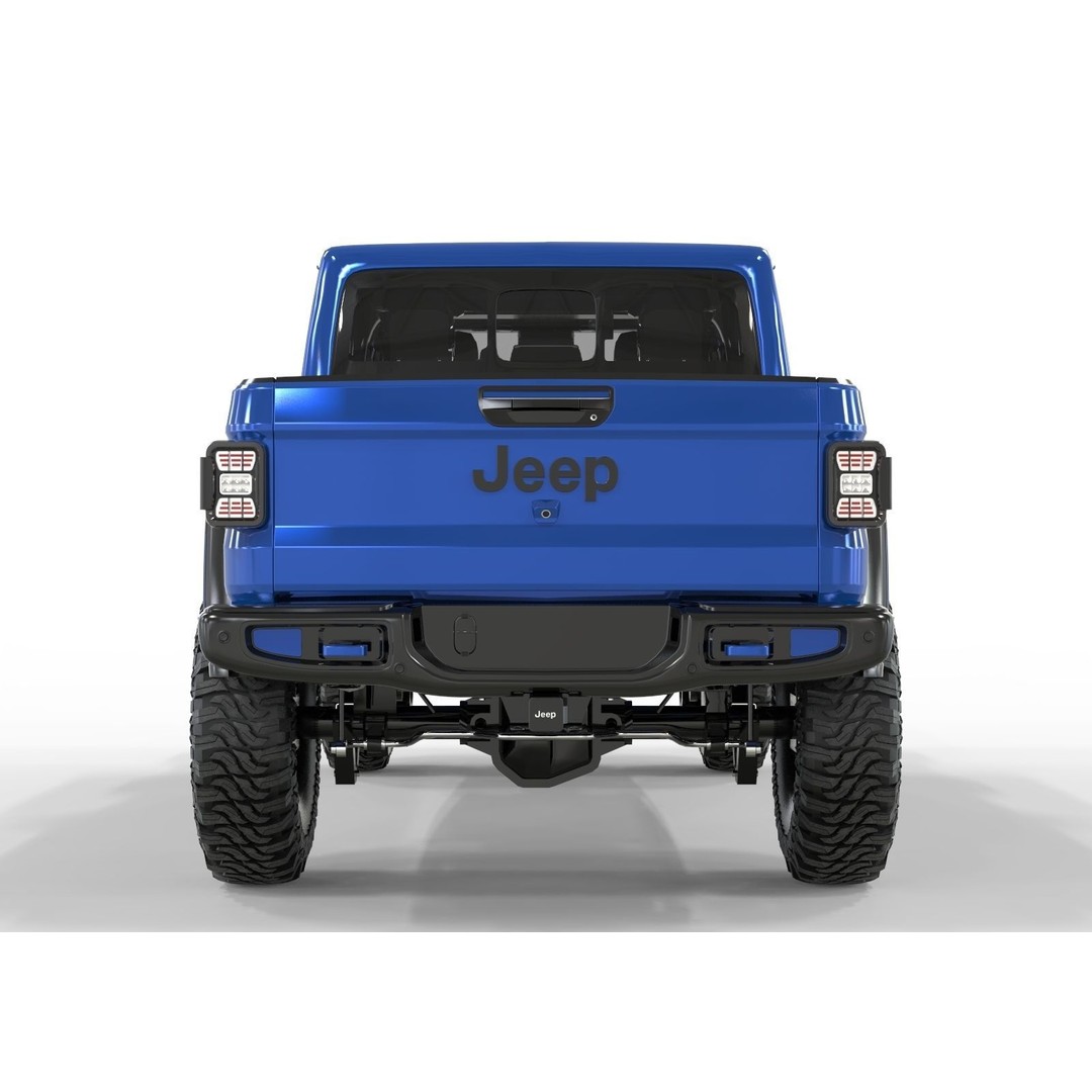 Jeep Gladiator 2021 Pro Edition 3D Model – High Poly Offroad Asset, FBX, OBJ, Blender - View 5