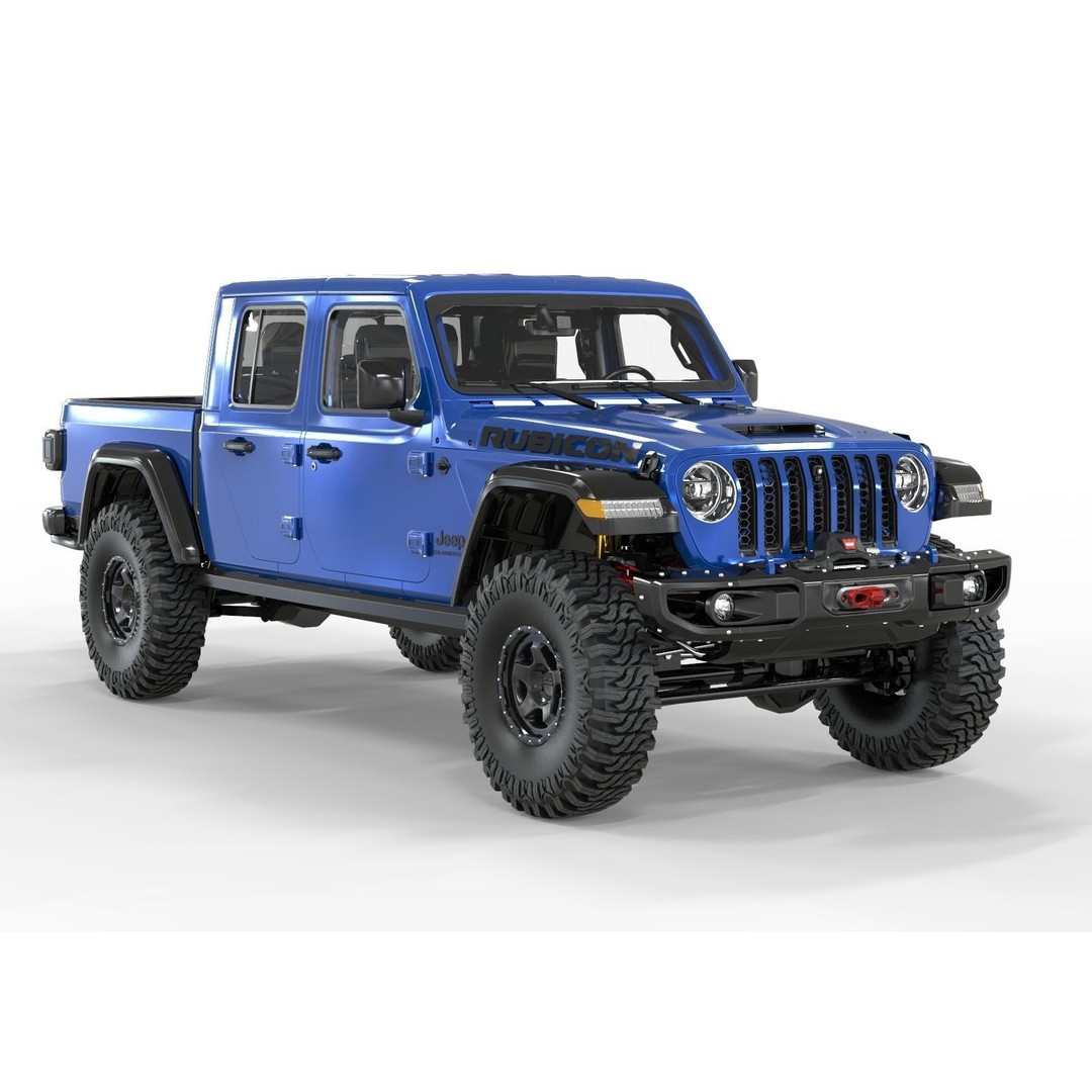 Jeep Gladiator 2021 Pro Edition 3D Model – High Poly Offroad Asset, FBX, OBJ, Blender - View 8