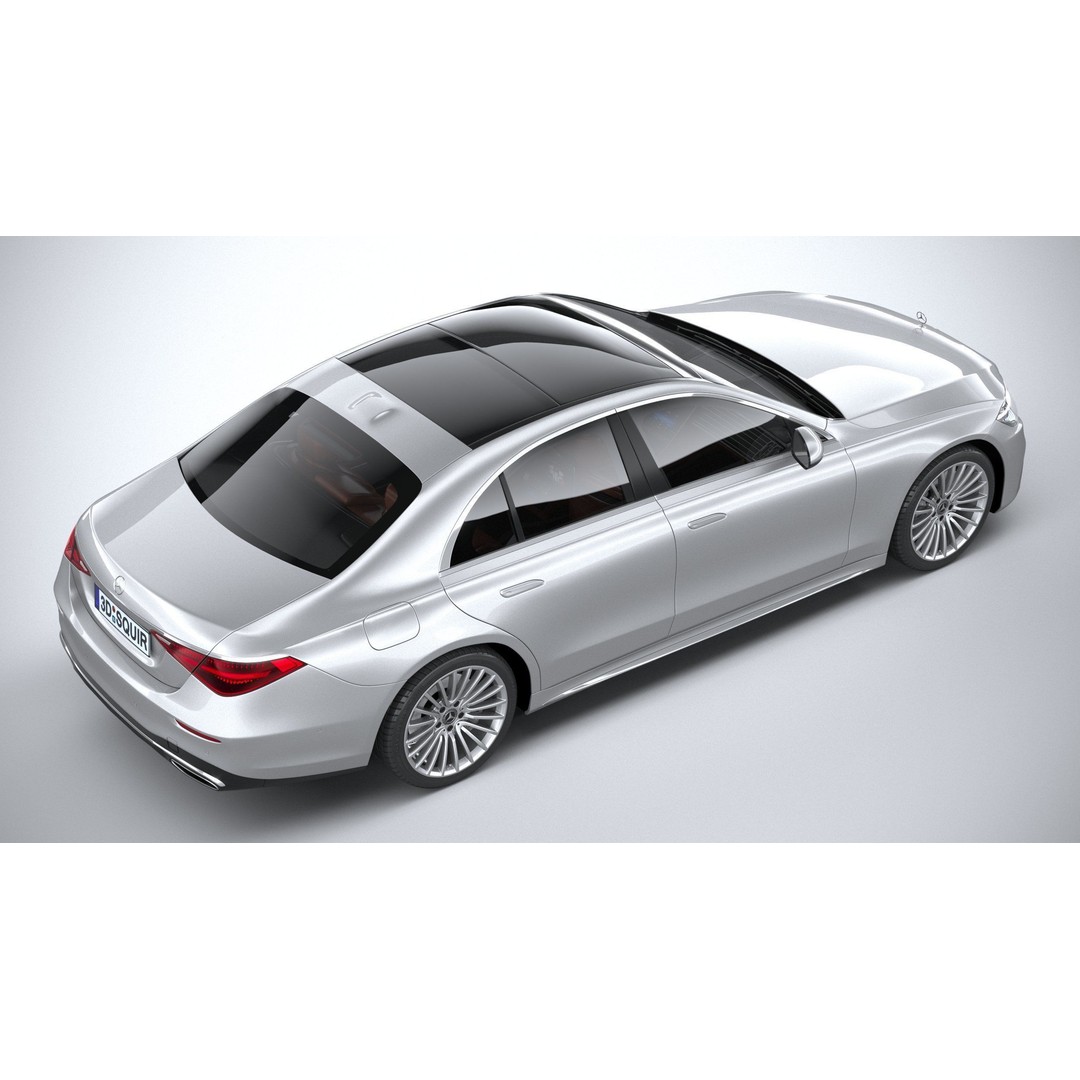 Mercedes-Benz S-Class AMG 2021 3D Model – High Poly Luxury Car, FBX, OBJ - View 12