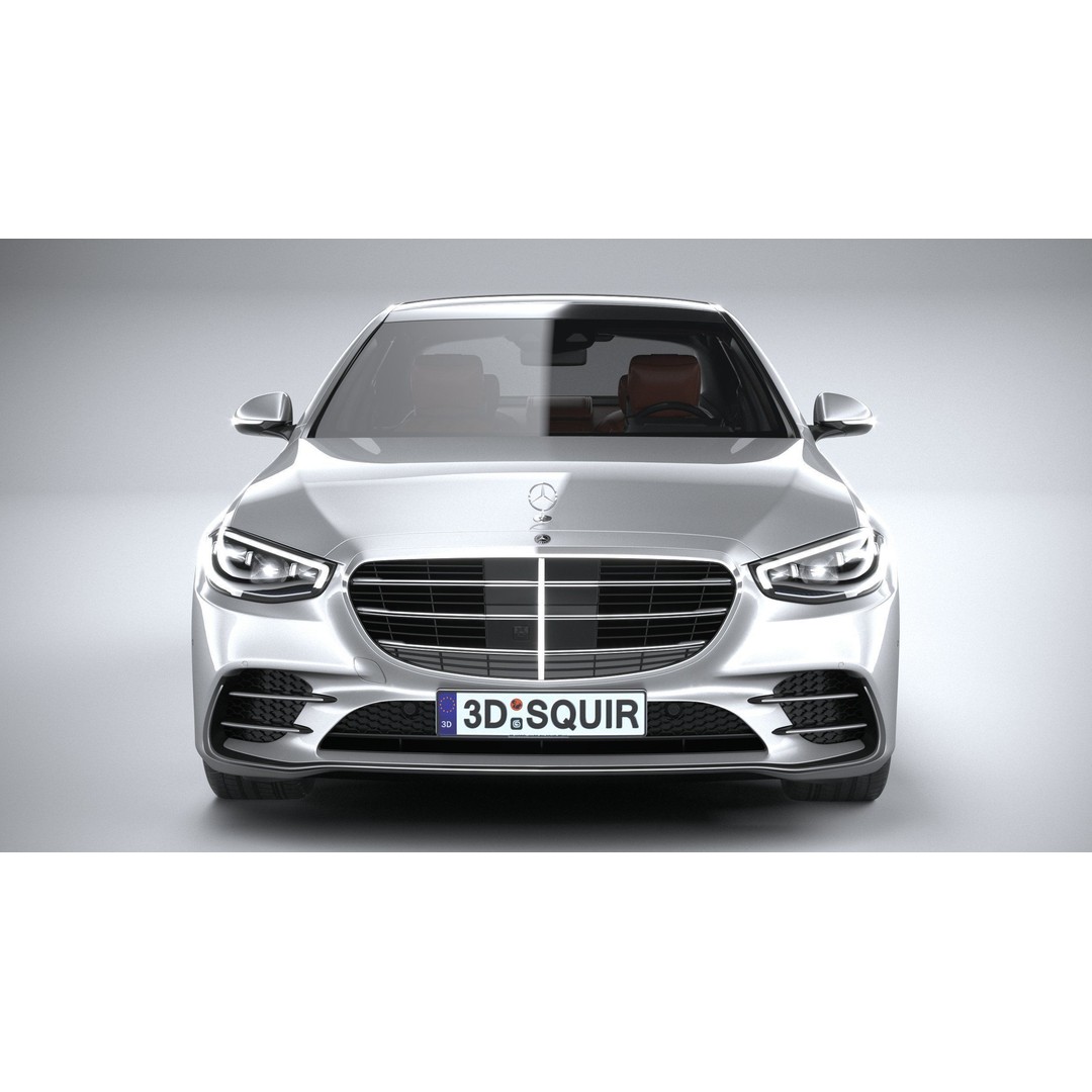 Mercedes-Benz S-Class AMG 2021 3D Model – High Poly Luxury Car, FBX, OBJ - View 15