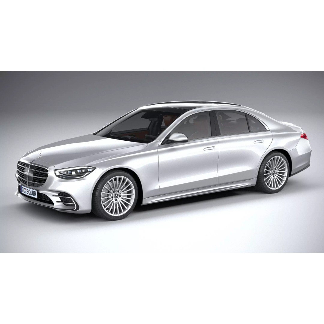 Mercedes-Benz S-Class AMG 2021 3D Model – High Poly Luxury Car, FBX, OBJ - View 2