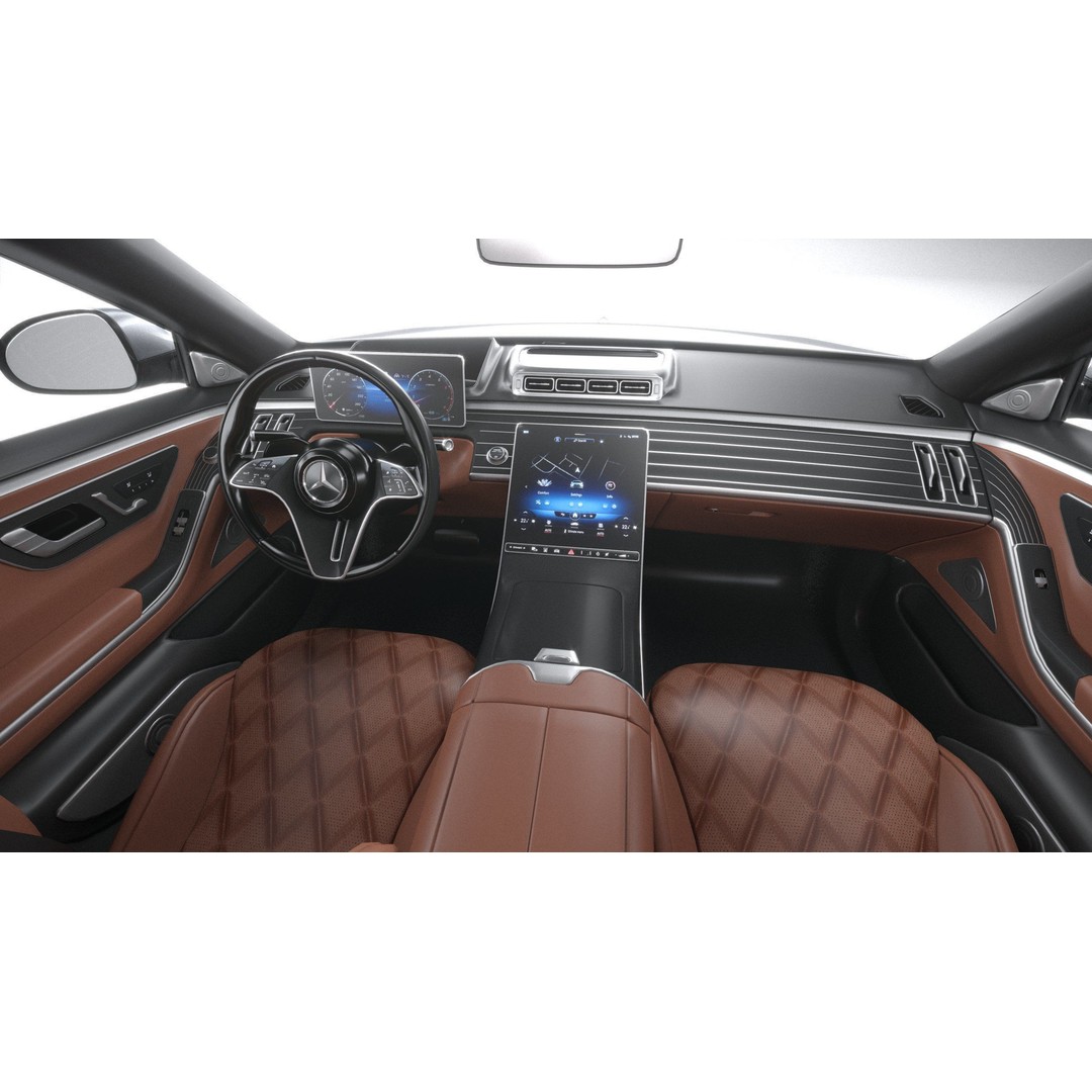 Mercedes-Benz S-Class AMG 2021 3D Model – High Poly Luxury Car, FBX, OBJ - View 22
