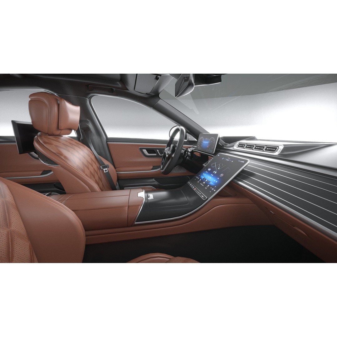 Mercedes-Benz S-Class AMG 2021 3D Model – High Poly Luxury Car, FBX, OBJ - View 23