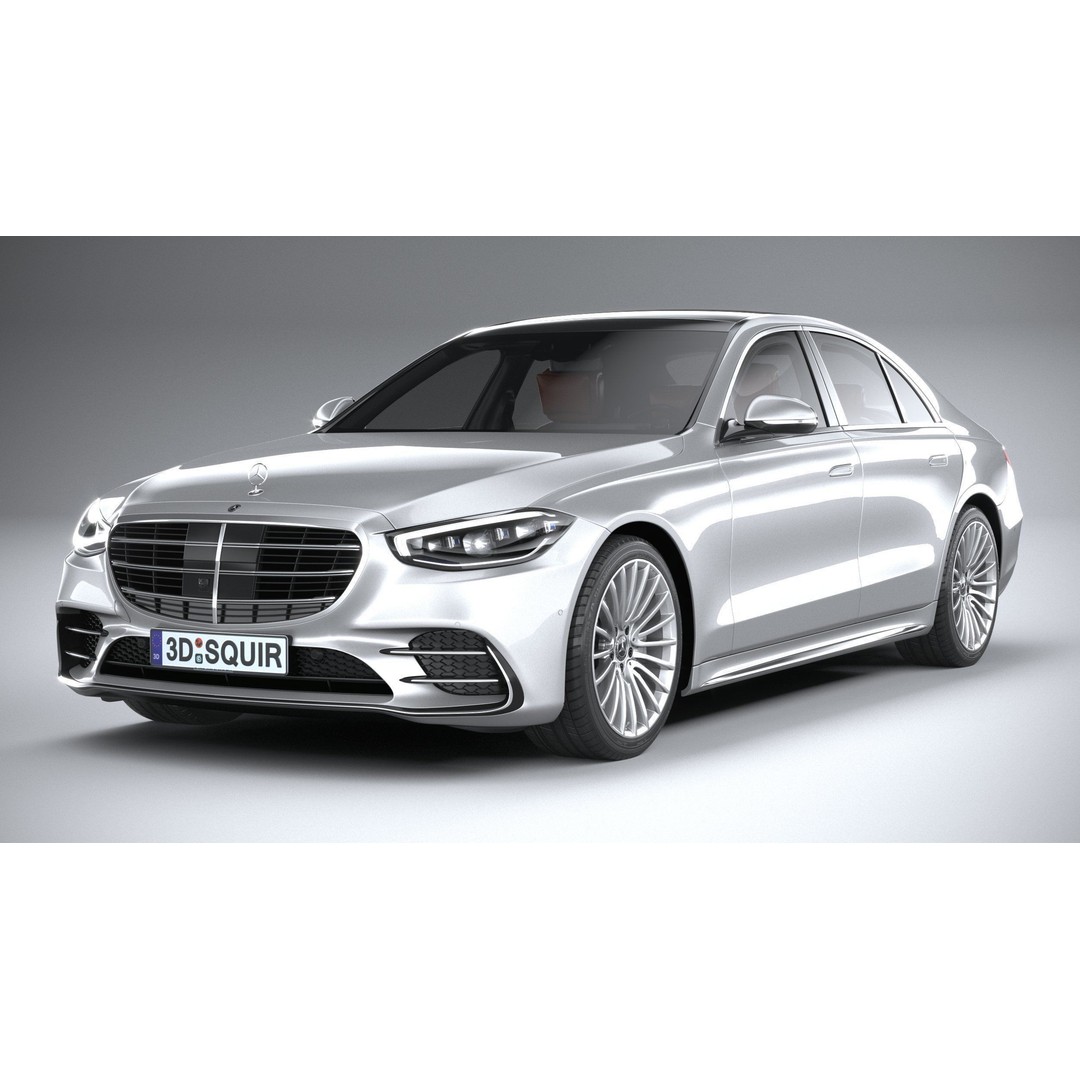 Mercedes-Benz S-Class AMG 2021 3D Model – High Poly Luxury Car, FBX, OBJ - View 4