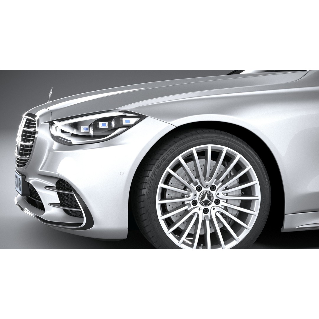 Mercedes-Benz S-Class AMG 2021 3D Model – High Poly Luxury Car, FBX, OBJ - View 5