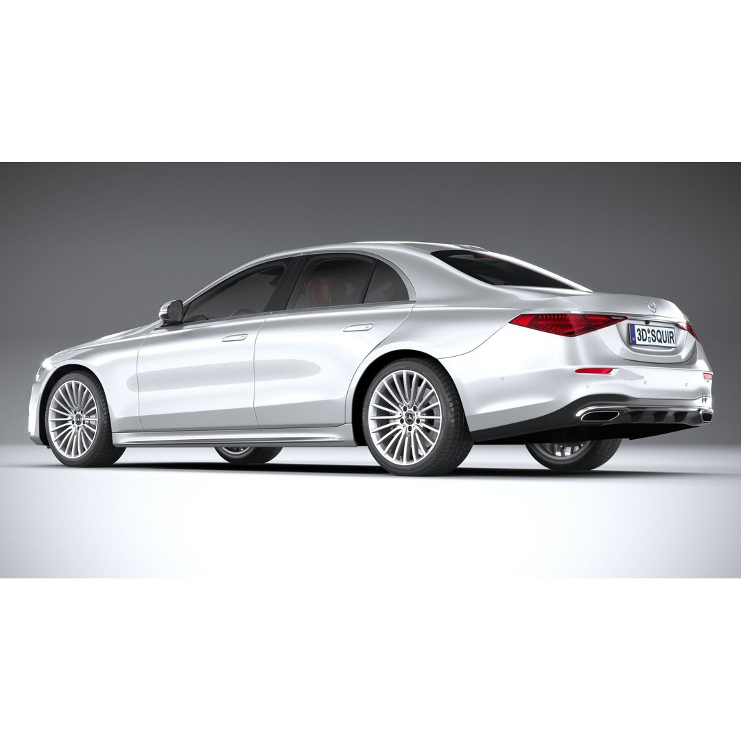 Mercedes-Benz S-Class AMG 2021 3D Model – High Poly Luxury Car, FBX, OBJ - View 7