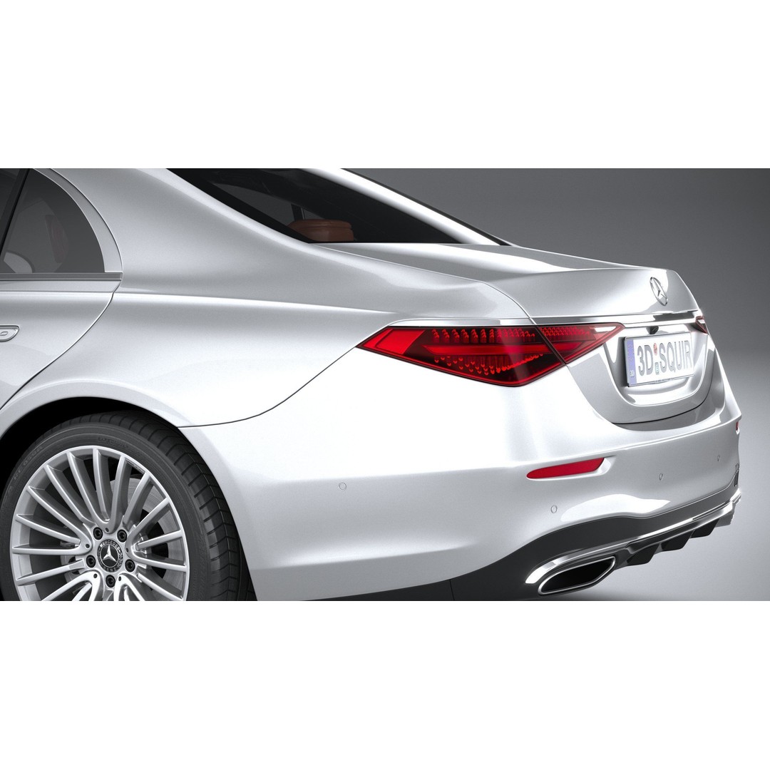 Mercedes-Benz S-Class AMG 2021 3D Model – High Poly Luxury Car, FBX, OBJ - View 8