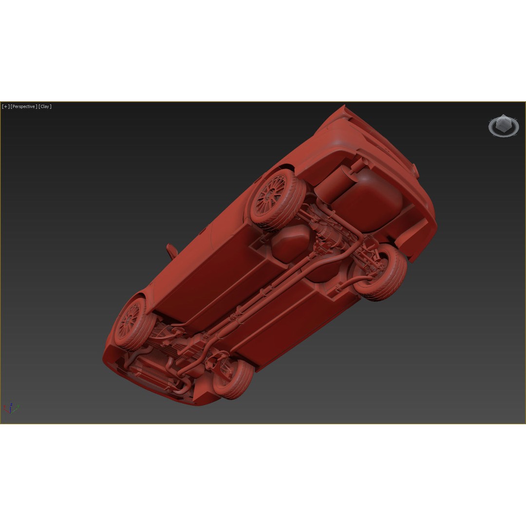 Mitsubishi Lancer Evolution 6 3D Model – High Poly Game Asset, FBX, OBJ - View 15