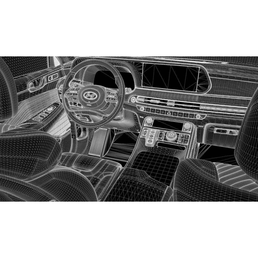 Hyundai Palisade 2024 3D Model – Hyper Real Rigged Low-Poly Asset