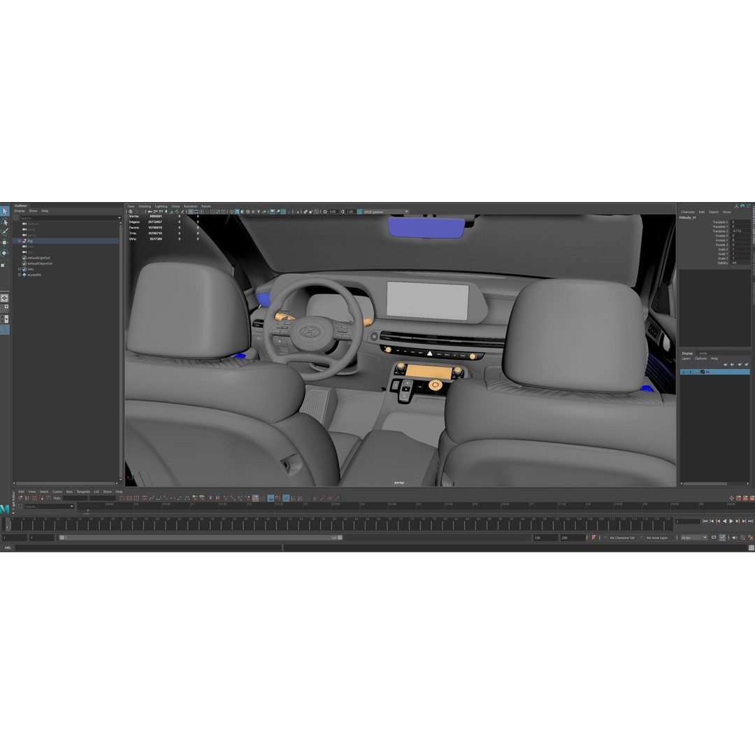 Hyundai Palisade 2024 3D Model – Hyper Real Rigged Low-Poly Asset - View 23