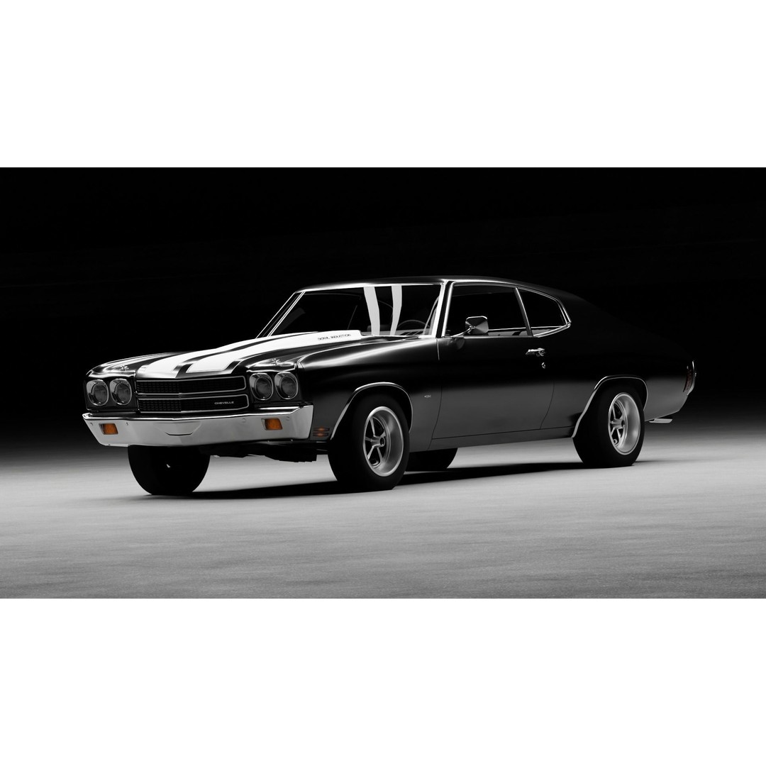 Chevrolet Chevelle SS 3D Model – High-Fidelity Vehicle Asset, FBX