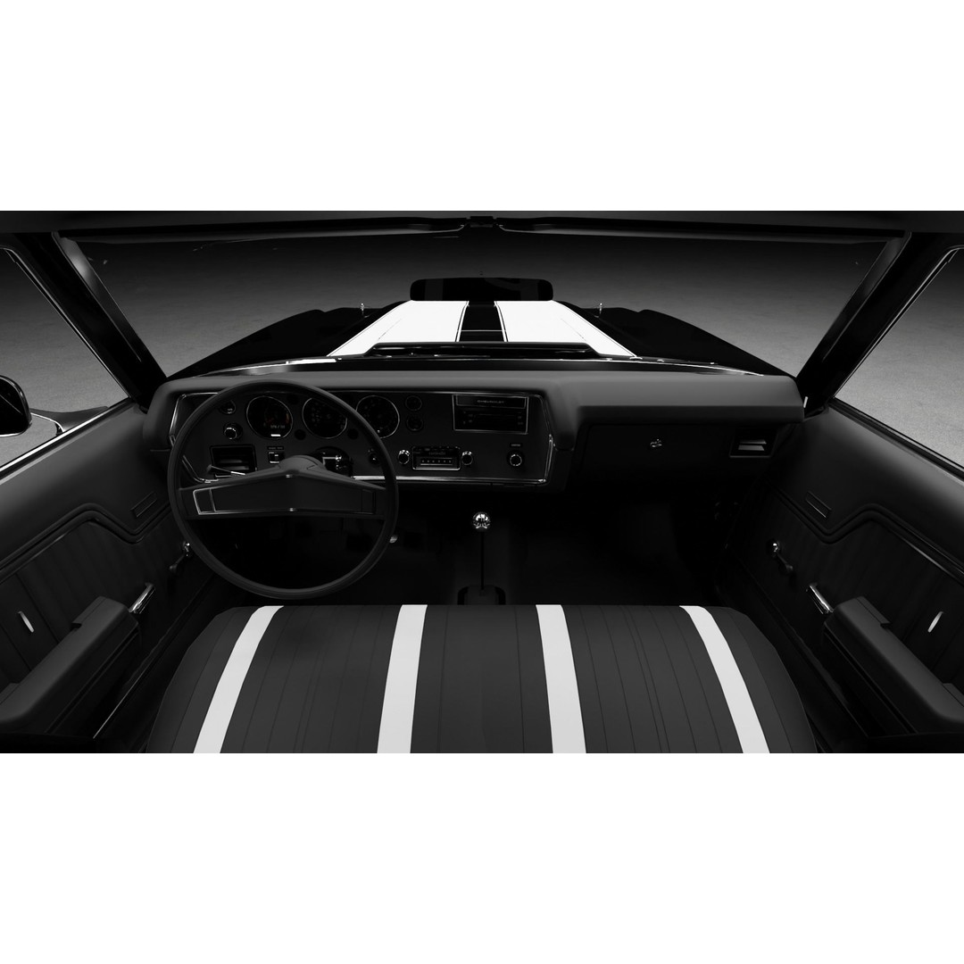 Chevrolet Chevelle SS 3D Model – High-Fidelity Vehicle Asset, FBX - View 10