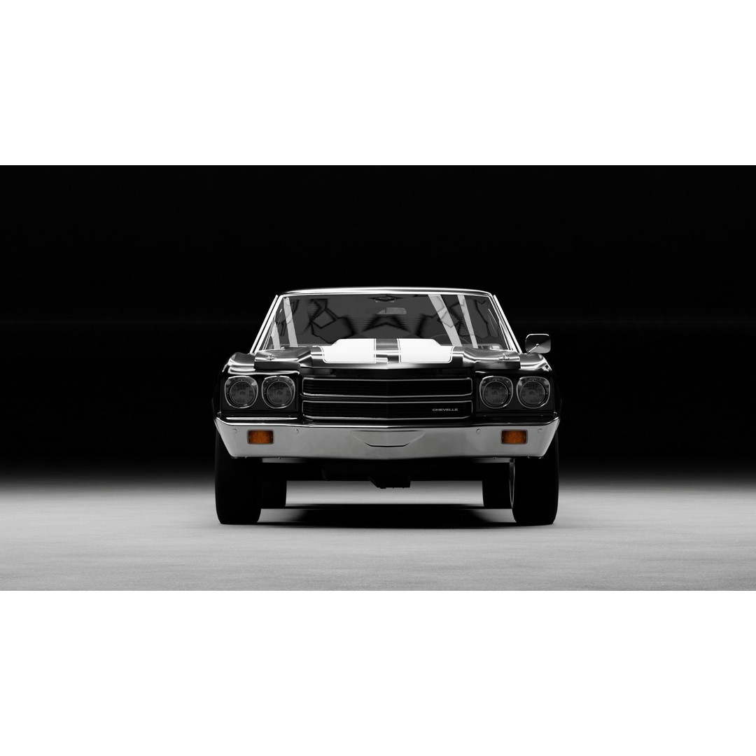 Chevrolet Chevelle SS 3D Model – High-Fidelity Vehicle Asset, FBX - View 7
