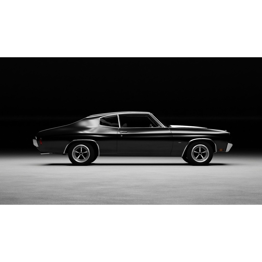 Chevrolet Chevelle SS 3D Model – High-Fidelity Vehicle Asset, FBX - View 9