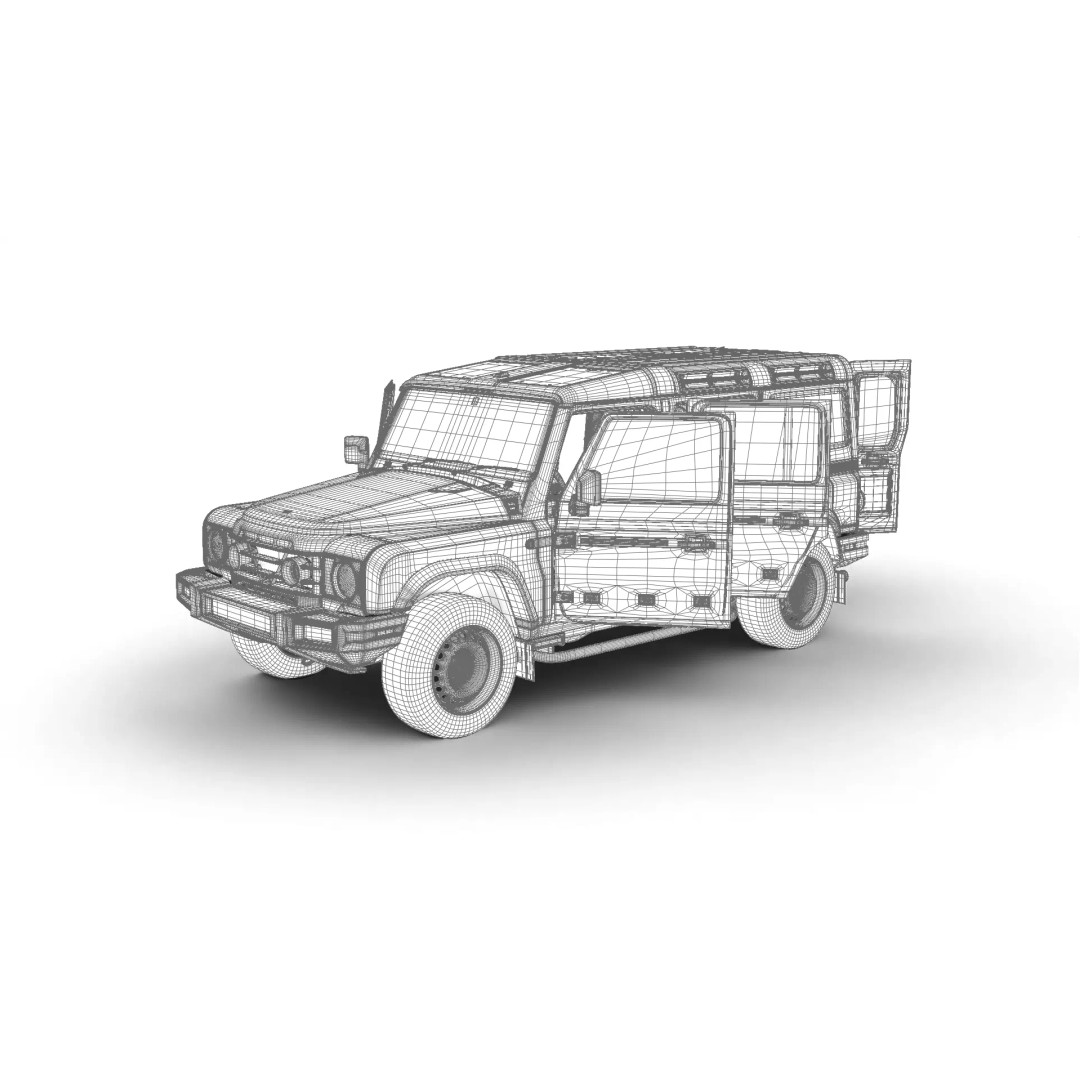 Ineos Grenadier 2024 3D Model – High Poly SUV Asset, Rigged, PBR - View 29