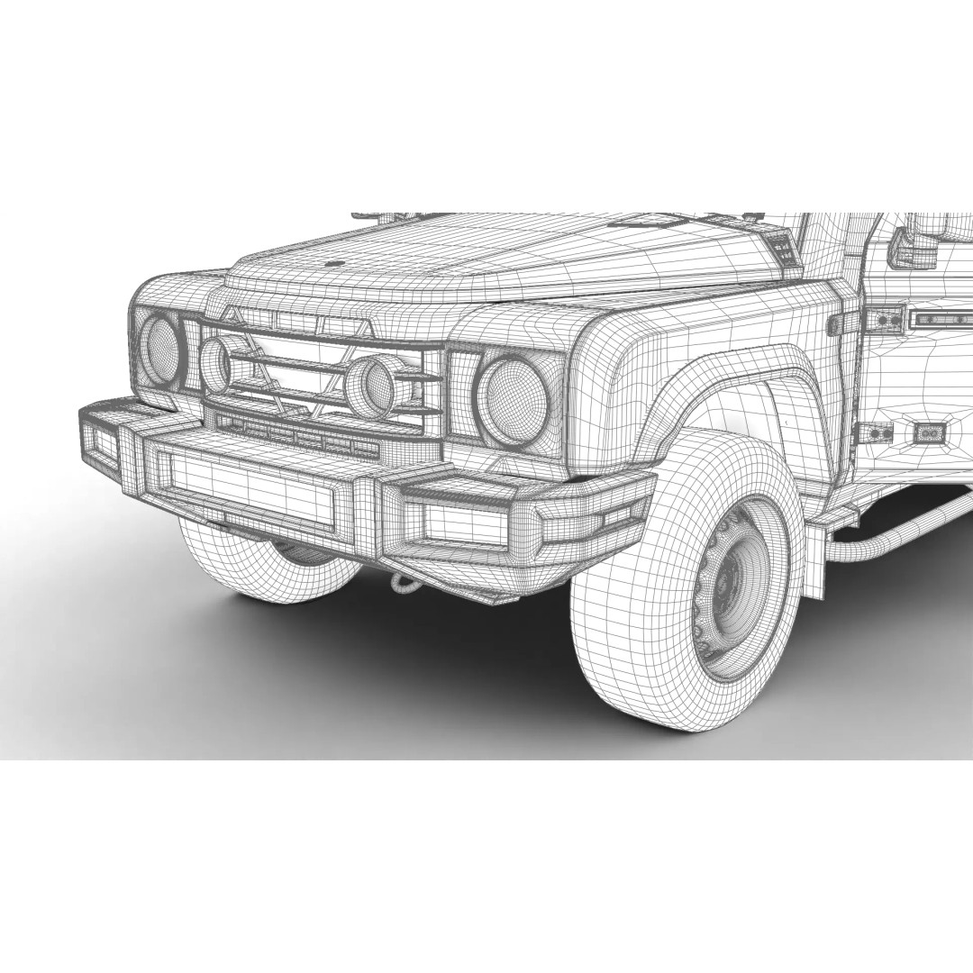 Ineos Grenadier 2024 3D Model – High Poly SUV Asset, Rigged, PBR - View 31