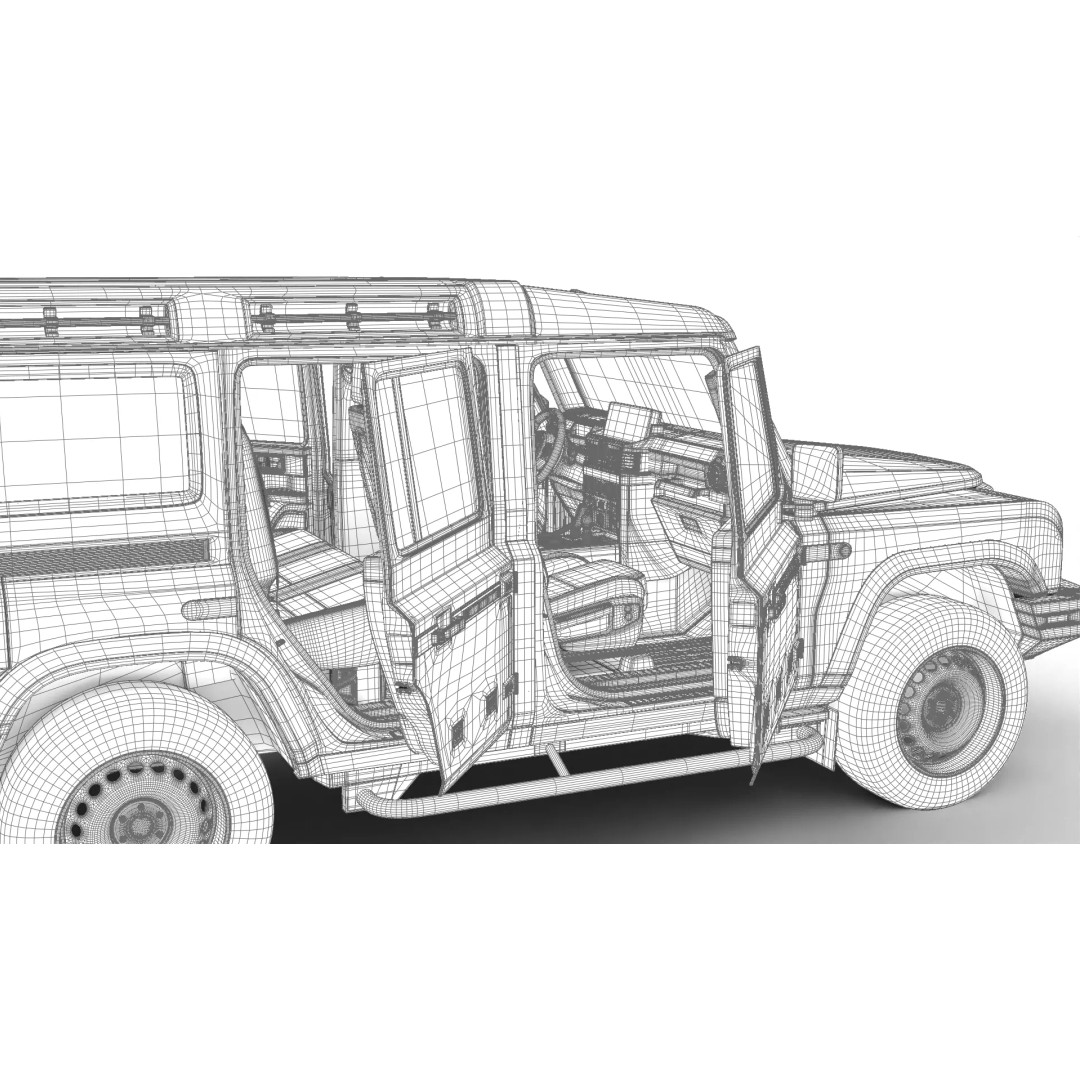 Ineos Grenadier 2024 3D Model – High Poly SUV Asset, Rigged, PBR - View 36