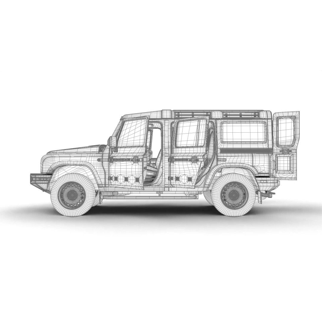 Ineos Grenadier 2024 3D Model – High Poly SUV Asset, Rigged, PBR - View 39