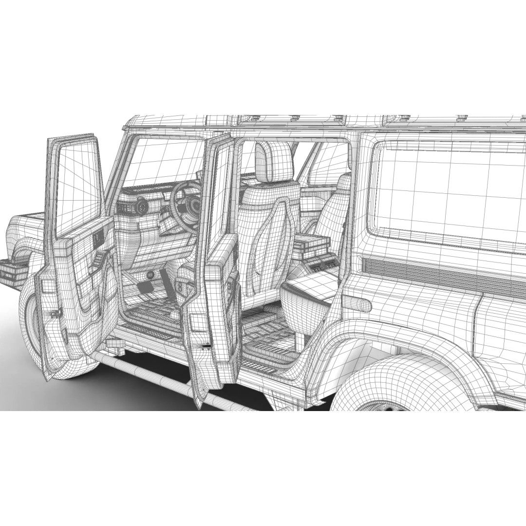 Ineos Grenadier 2024 3D Model – High Poly SUV Asset, Rigged, PBR - View 44