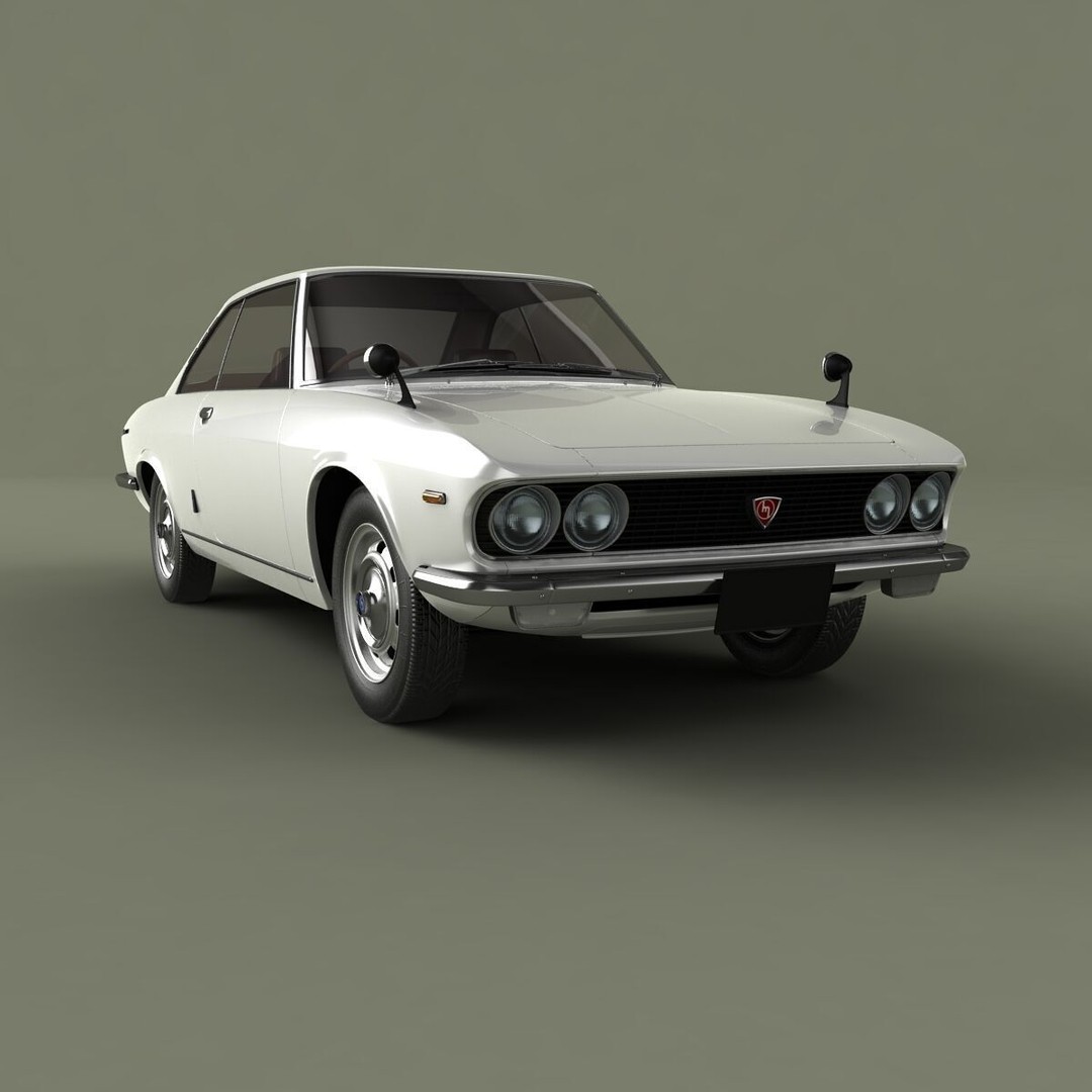 Mazda Luce R130 Coupe 3D Model – High Poly Antique Car Asset, FBX - View 11