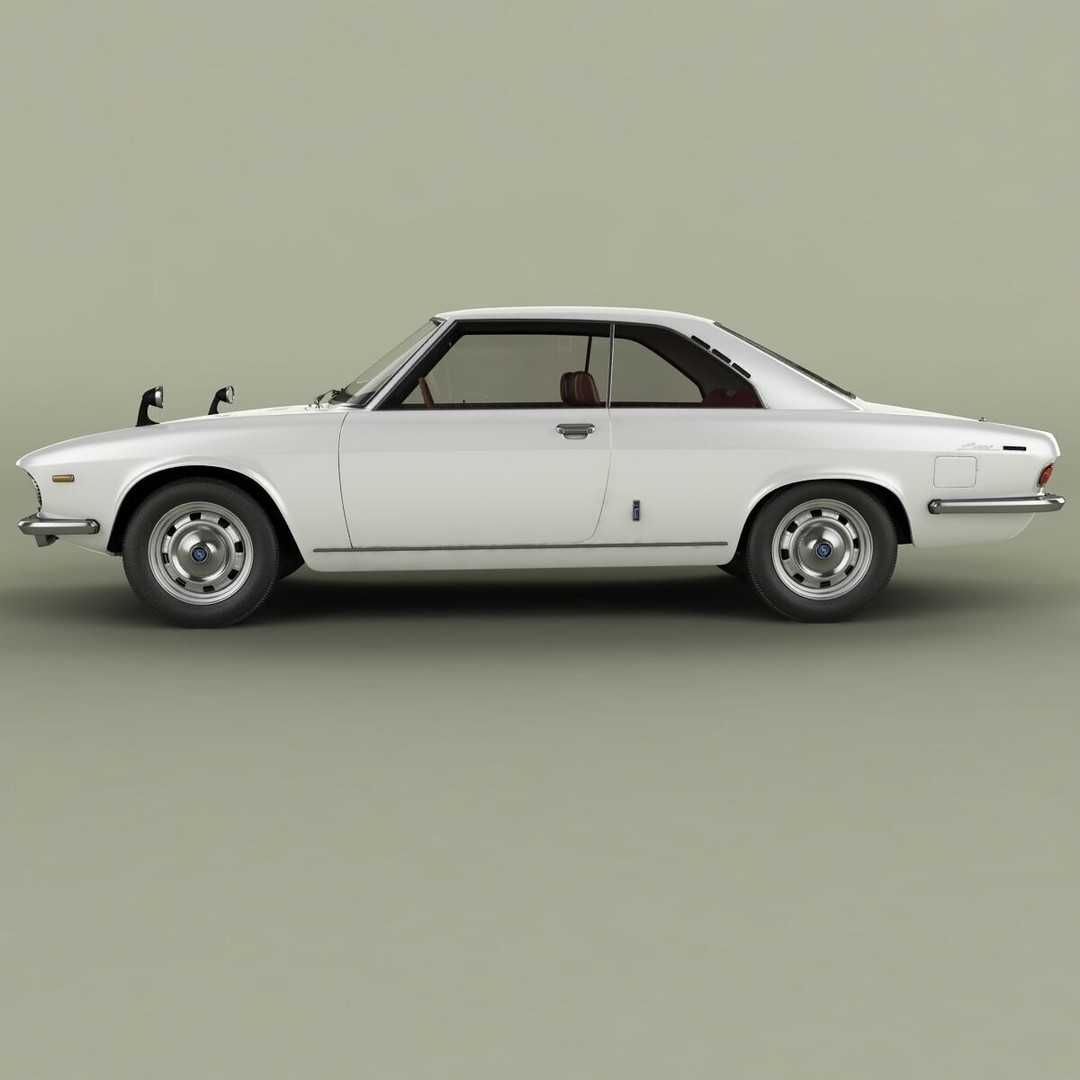 Mazda Luce R130 Coupe 3D Model – High Poly Antique Car Asset, FBX - View 3