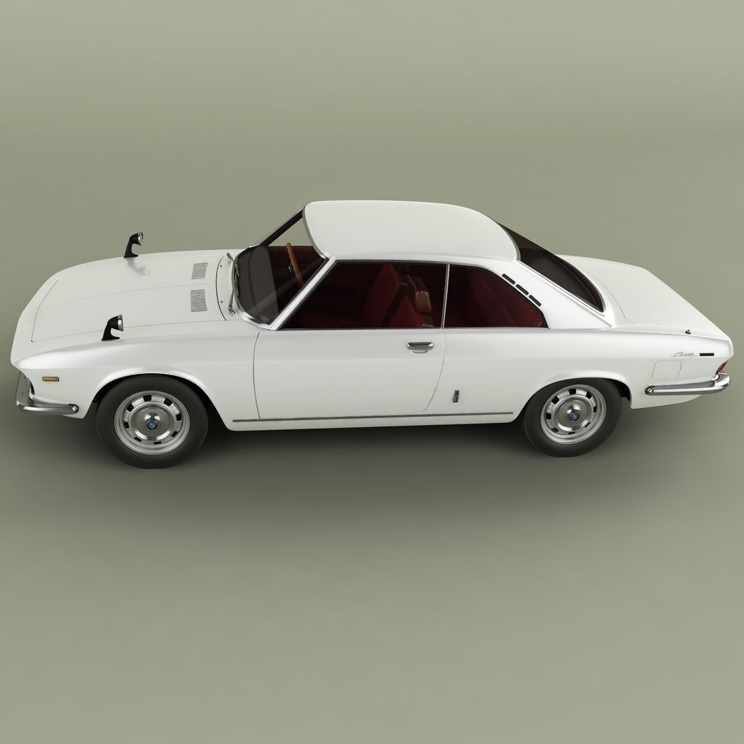 Mazda Luce R130 Coupe 3D Model – High Poly Antique Car Asset, FBX - View 8