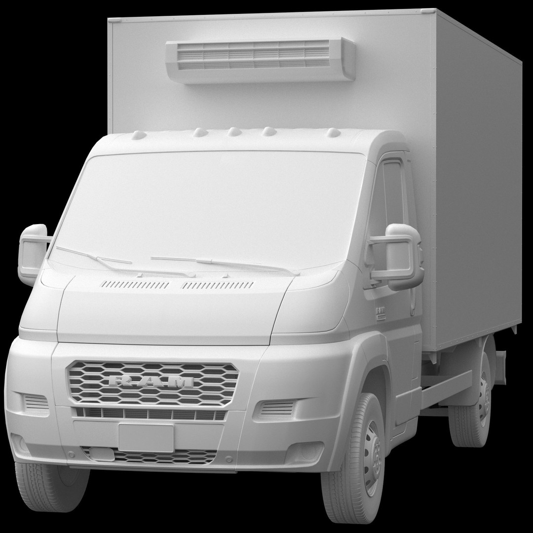 RAM PROMASTER Chassis Cab 3D Model – Detailed Truck Asset, FBX, OBJ - View 14