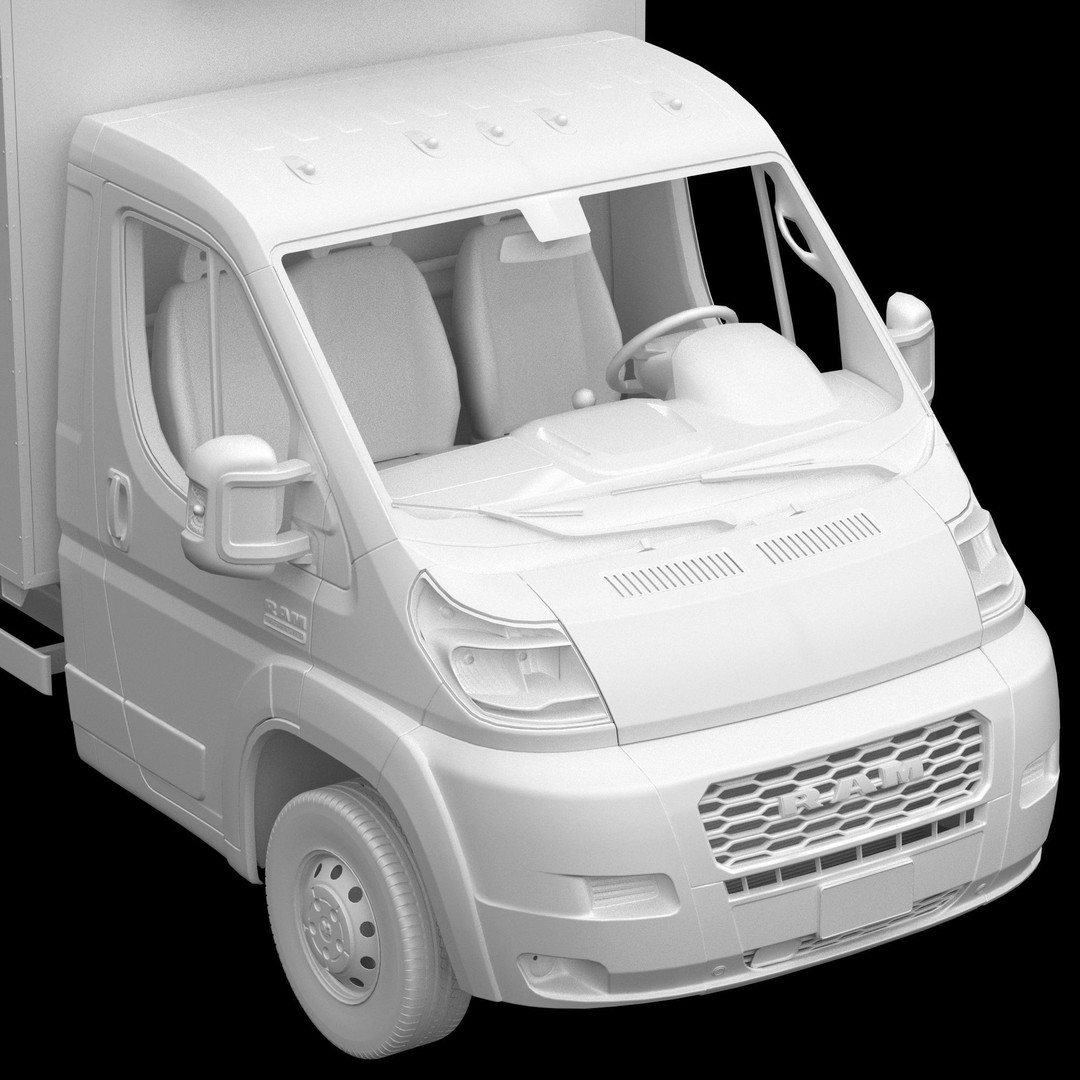 RAM PROMASTER Chassis Cab 3D Model – Detailed Truck Asset, FBX, OBJ - View 16