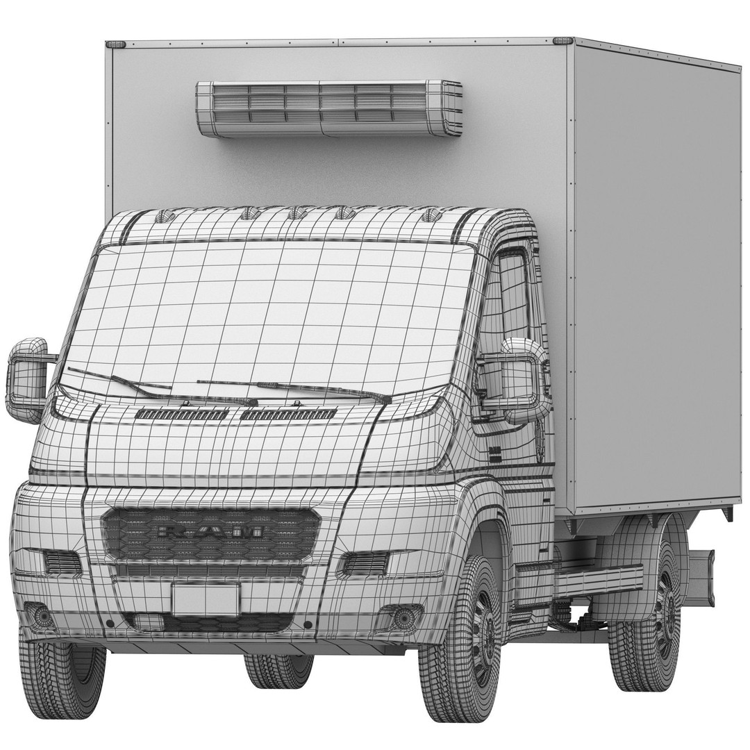 RAM PROMASTER Chassis Cab 3D Model – Detailed Truck Asset, FBX, OBJ - View 17
