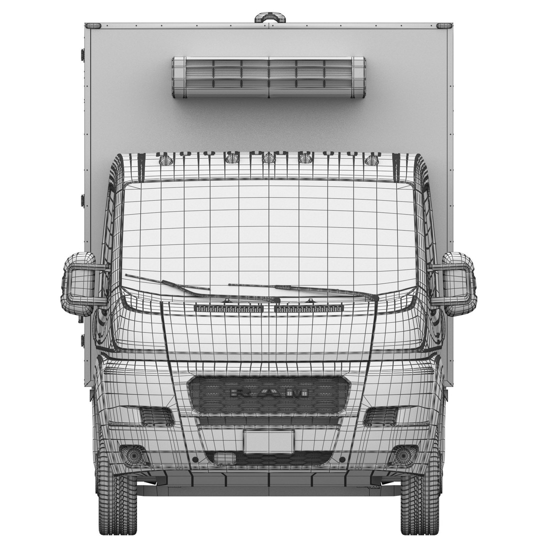 RAM PROMASTER Chassis Cab 3D Model – Detailed Truck Asset, FBX, OBJ - View 19