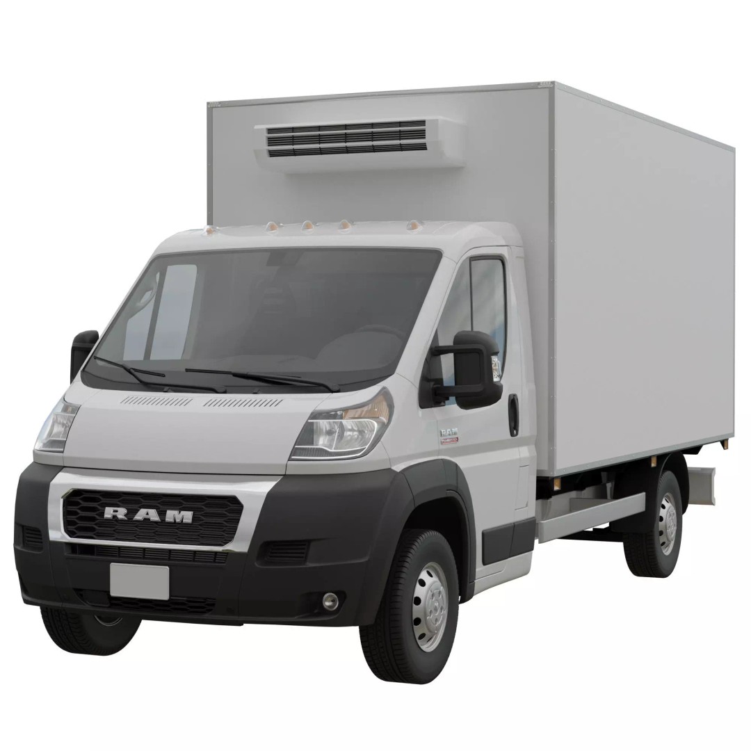 RAM PROMASTER Chassis Cab 3D Model – Detailed Truck Asset, FBX, OBJ - View 2