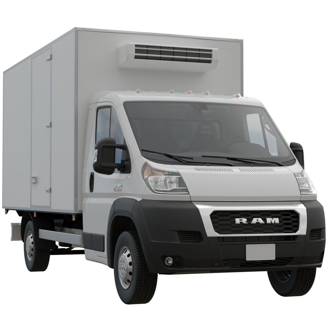 RAM PROMASTER Chassis Cab 3D Model – Detailed Truck Asset, FBX, OBJ - View 3