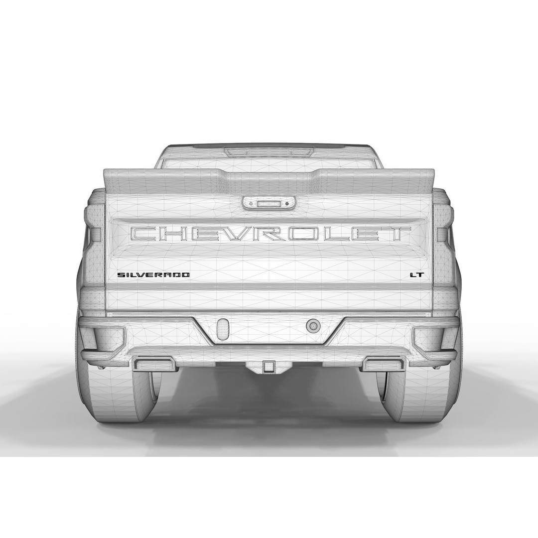 Chevrolet Silverado Tuning 2019 3D Model – High Poly Game Asset, FBX, OBJ - View 11
