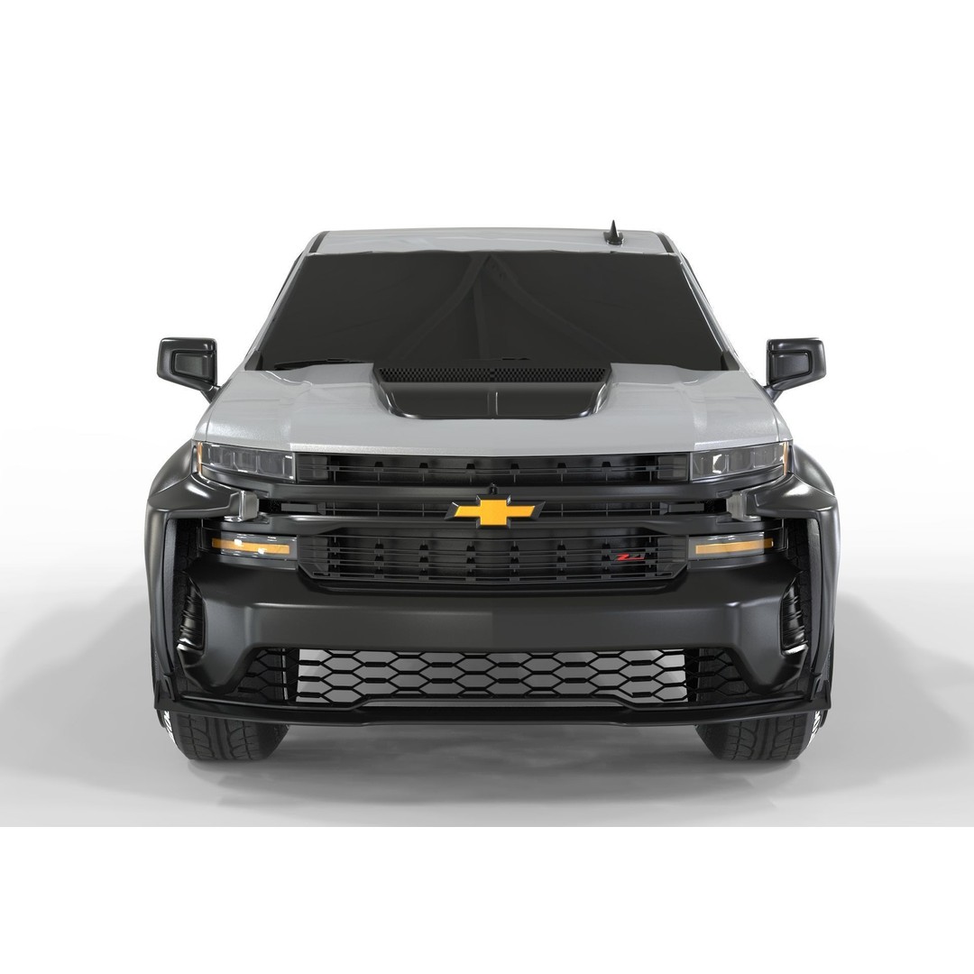 Chevrolet Silverado Tuning 2019 3D Model – High Poly Game Asset, FBX, OBJ - View 5