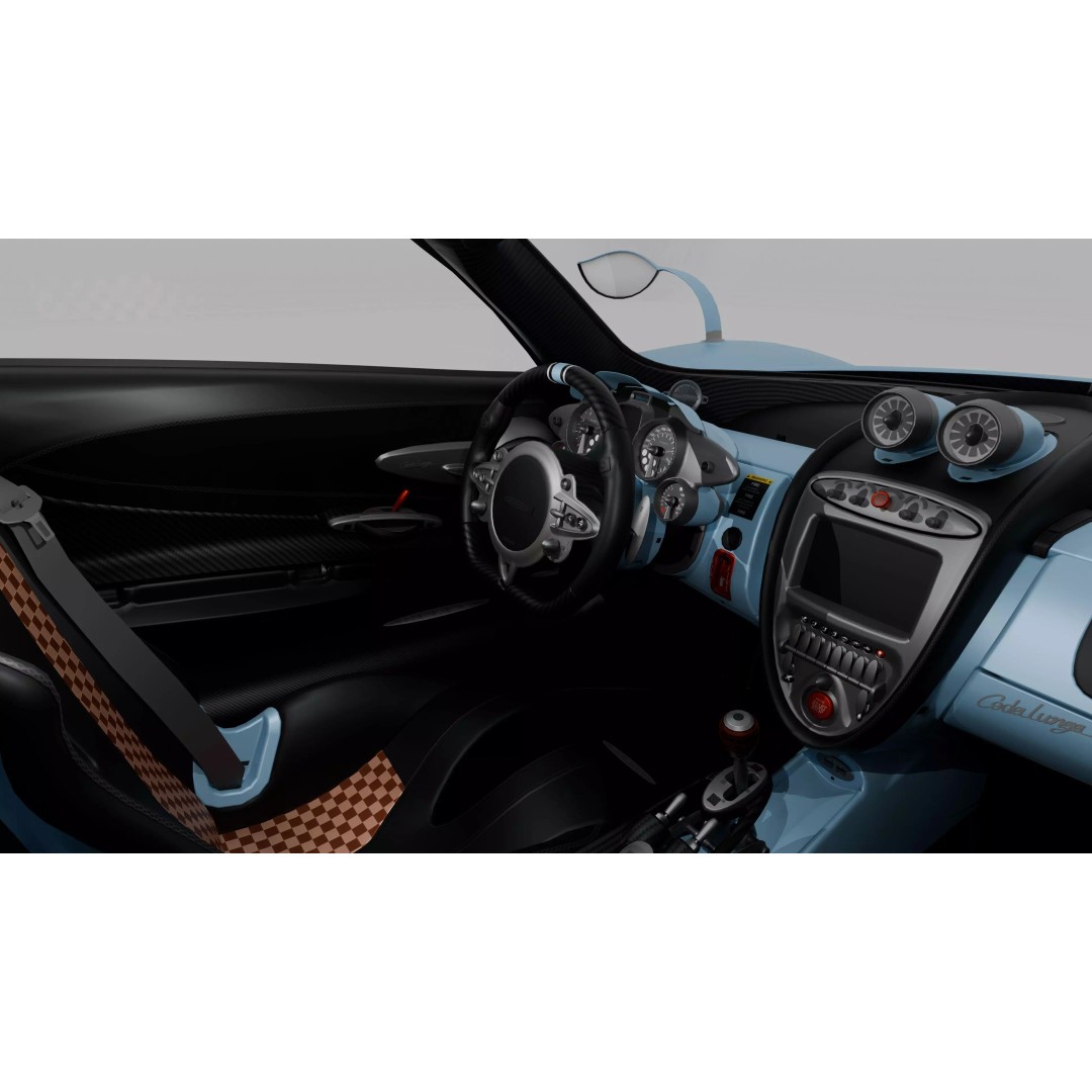 Pagani Codalunga 3D Model – High Poly Hypercar with PBR Textures